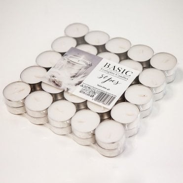 Tealights 50 Pack White 4 Hour Burn