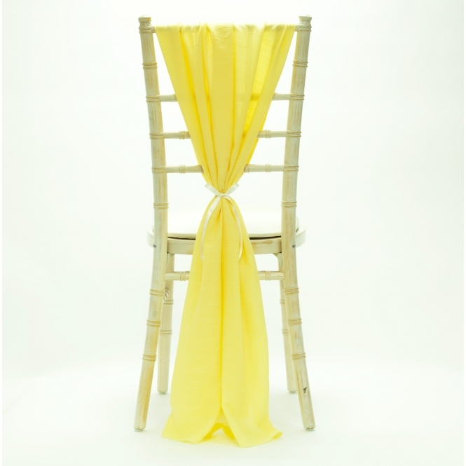 Textured Slub Weave Butter Yellow Drape