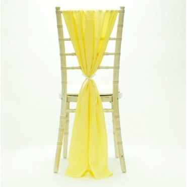 Textured Slub Weave Butter Yellow Drape