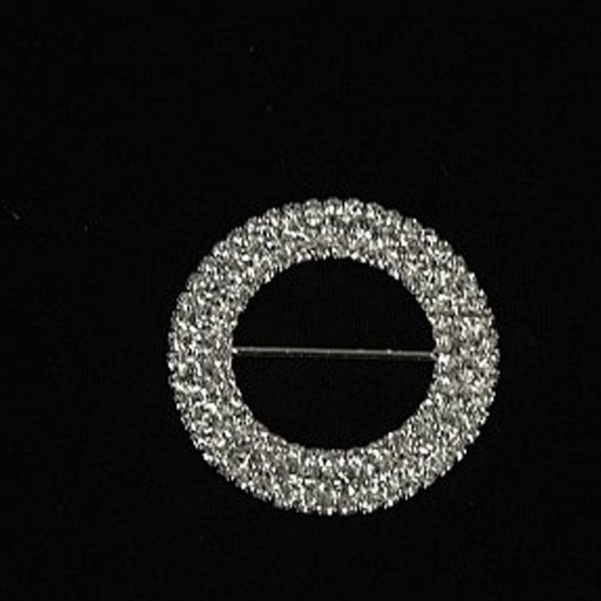 Triple Round Diamante Buckle 6 Pack