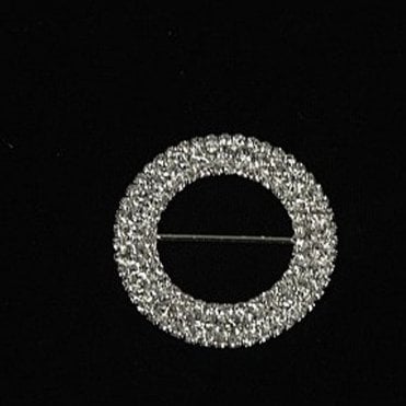 Triple Round Diamante Buckle 6 Pack