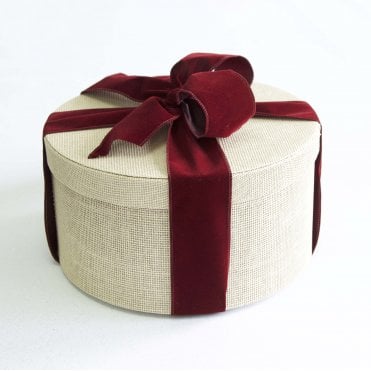 Velvet Ribbon With Wired Edge Burgundy 60mm x 10m