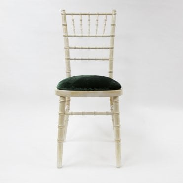 Velvet Seat Pad Cover Forest Green