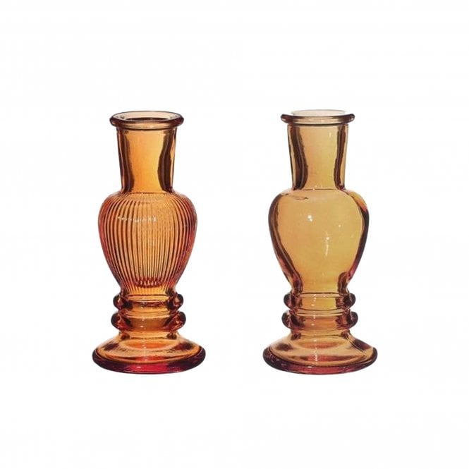 Venice Candle Holders 11cm Set of 2 Burnt Orange 29883