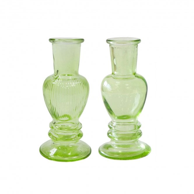 Venice Candle Holders 11cm Set of 2 Green 29885