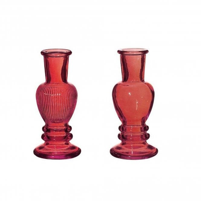 Venice Candle Holders 11cm Set of 2 Watermelon Pink 29887