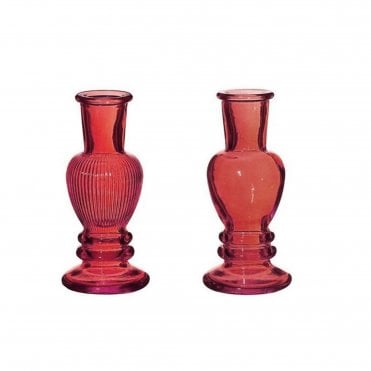 Venice Candle Holders 11cm Set of 2 Watermelon Pink 29887