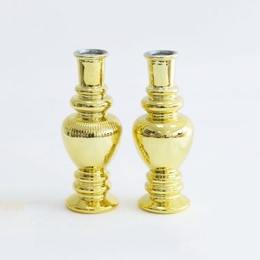 Venice Candle Holders 15.5cm Set of 2 Gold 29943