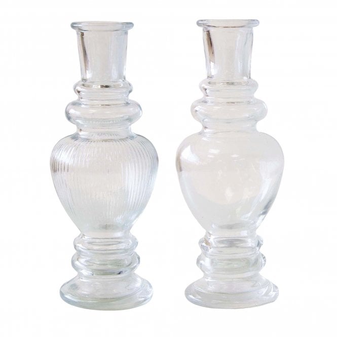 Venice Candle Holders 15cm Set of 2 Clear 29890