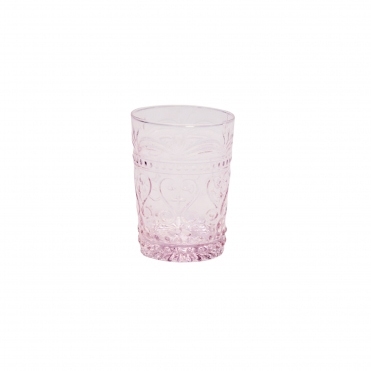 Vintage Art Deco Pink Water Glass