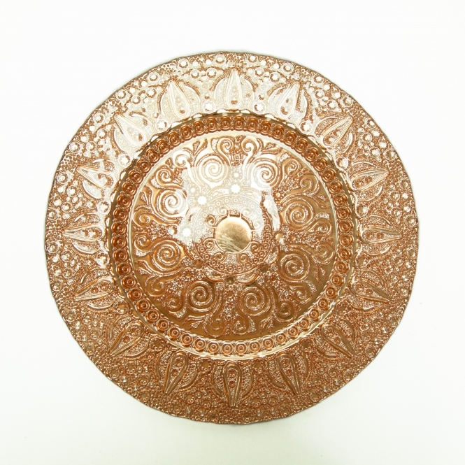 Vintage Design Charger Plate Rose Gold