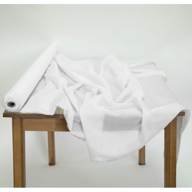 Voile 1.5m Fabric Per Meter White