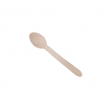 Wooden Eco Spoon 160mm AC 06-04 100pck