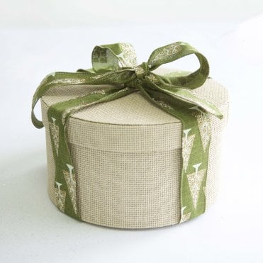 Xmas Ribbon Tree Green/Gold 38mm x 9.1m
