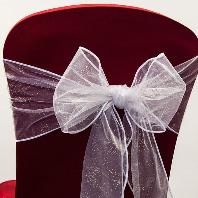 Xmas Snowflake Sash White